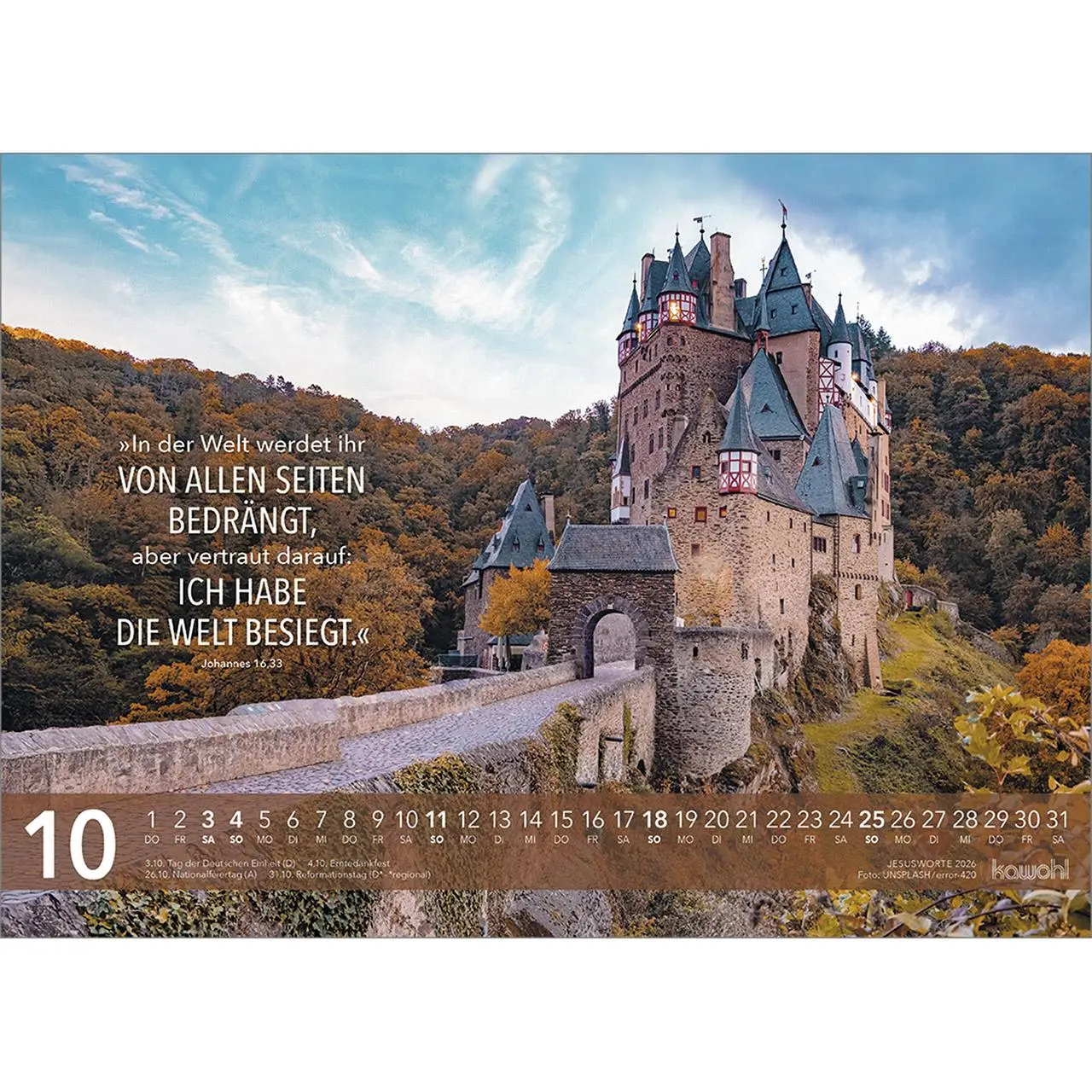 Bild: 9783754804667 | Jesus Worte 2026 | Wegweisende Worte und brillante Bilder | Kalender