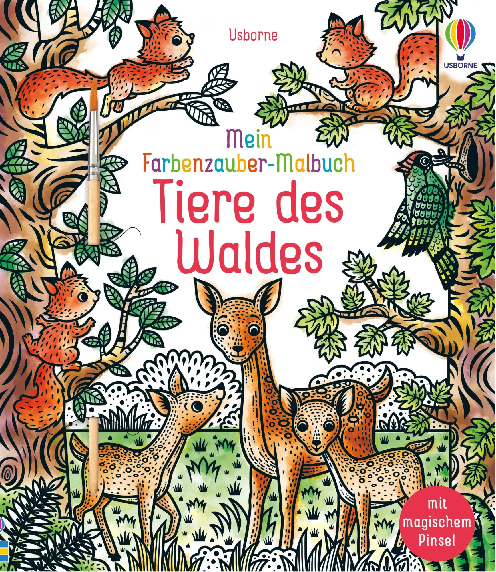 Cover: 9781035704767 | Mein Farbenzauber-Malbuch: Tiere des Waldes | Brenda Cole | Buch