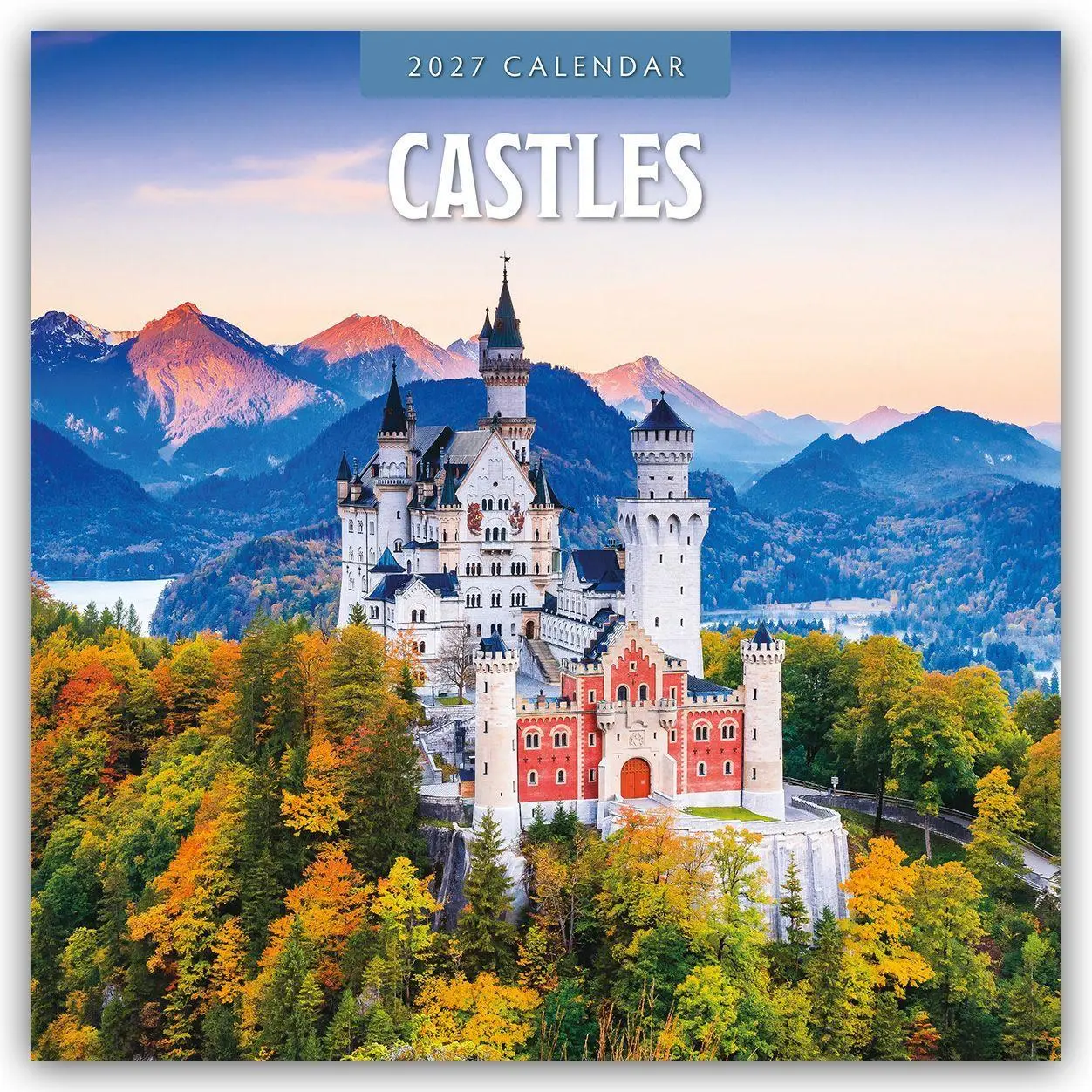 Cover: 9781837014767 | Castles - Burgen - Schlösser 2027 - 16-Monatskalender | Robin Red