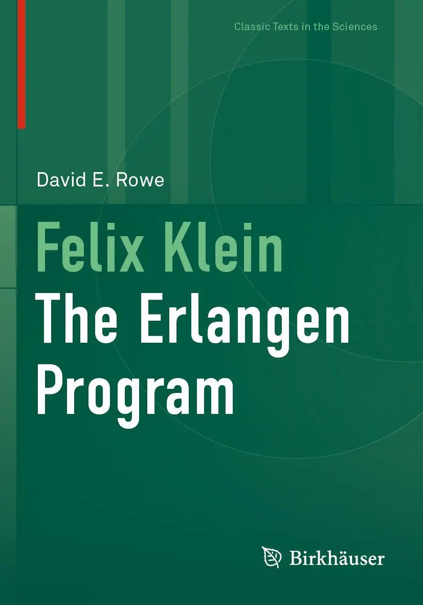 Cover: 9783031854767 | Felix Klein | The Erlangen Program | David E. Rowe | Taschenbuch | xvi