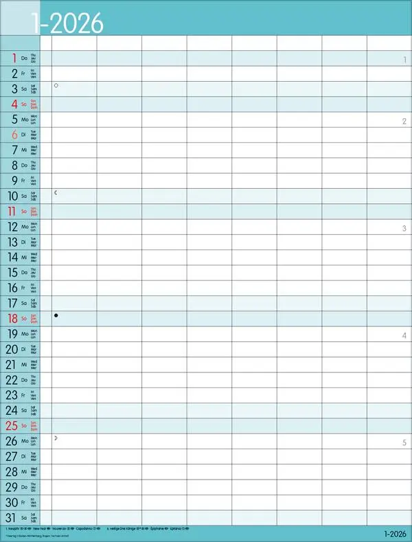 Bild: 9783731884767 | XXL Family Timer 8 2026 | Verlag Korsch | Kalender | 14 S. | Deutsch