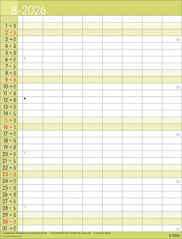 Bild: 9783731884767 | XXL Family Timer 8 2026 | Verlag Korsch | Kalender | 14 S. | Deutsch
