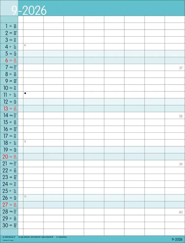 Bild: 9783731884767 | XXL Family Timer 8 2026 | Verlag Korsch | Kalender | 14 S. | Deutsch