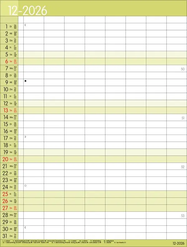 Bild: 9783731884767 | XXL Family Timer 8 2026 | Verlag Korsch | Kalender | 14 S. | Deutsch