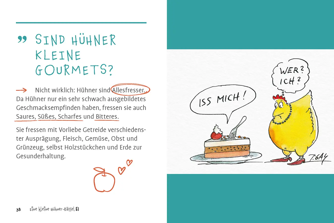 Bild: 9783818624767 | Eine kleine Hühner-RätselEI | 50 verrückte Fragen rund ums Huhn | Buch