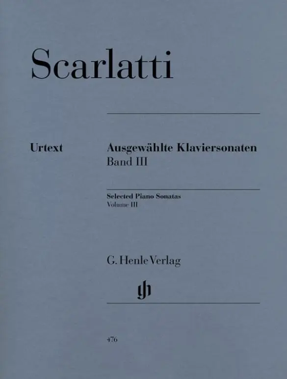 Cover: 9790201804767 | Scarlatti, Domenico - Ausgewählte Klaviersonaten, Band III | Scarlatti