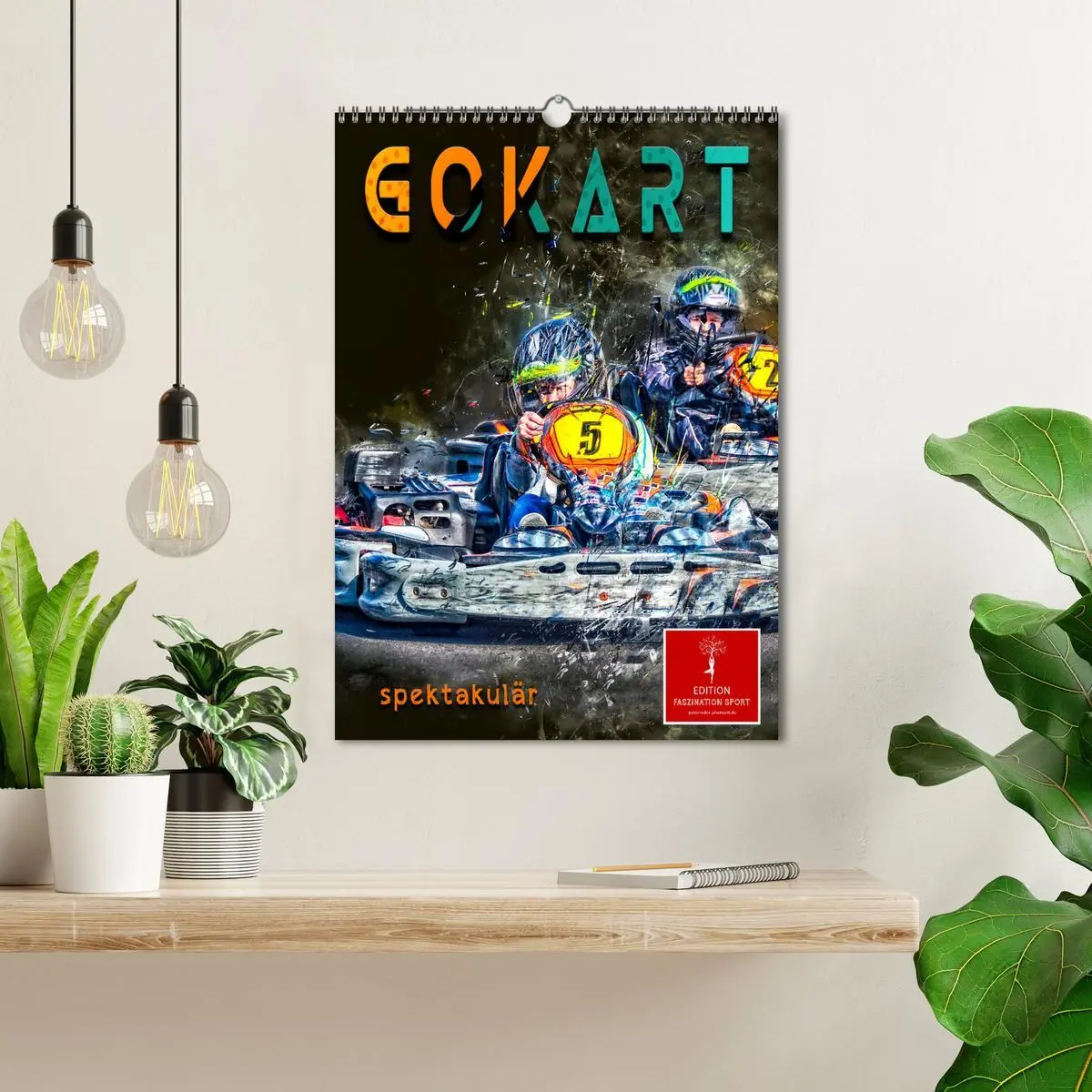 Bild: 9783516354867 | Gokart spektakulär (Wandkalender 2026 DIN A3 hoch), CALVENDO...