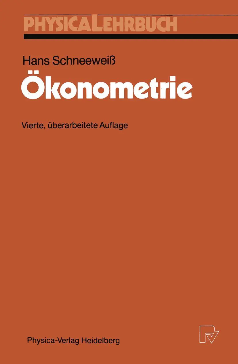Ökonometrie (Physica-Lehrbuch) (German Edition)