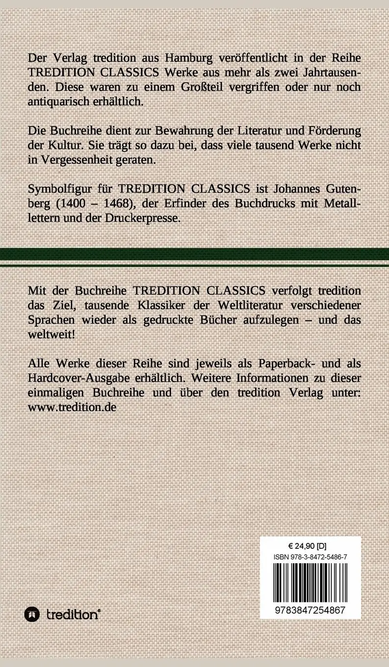 Rückseite: 9783847254867 | Eine Reise um die Welt | Georg Heinrich Freiherr von Langsdorff | Buch
