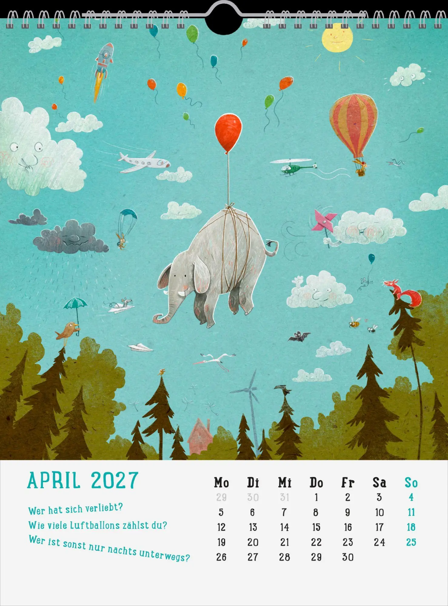 Bild: 4036442014967 | Wandkalender 2027: Mein Wimmel-Suchspaß Kinderkalender | Hafenstraße