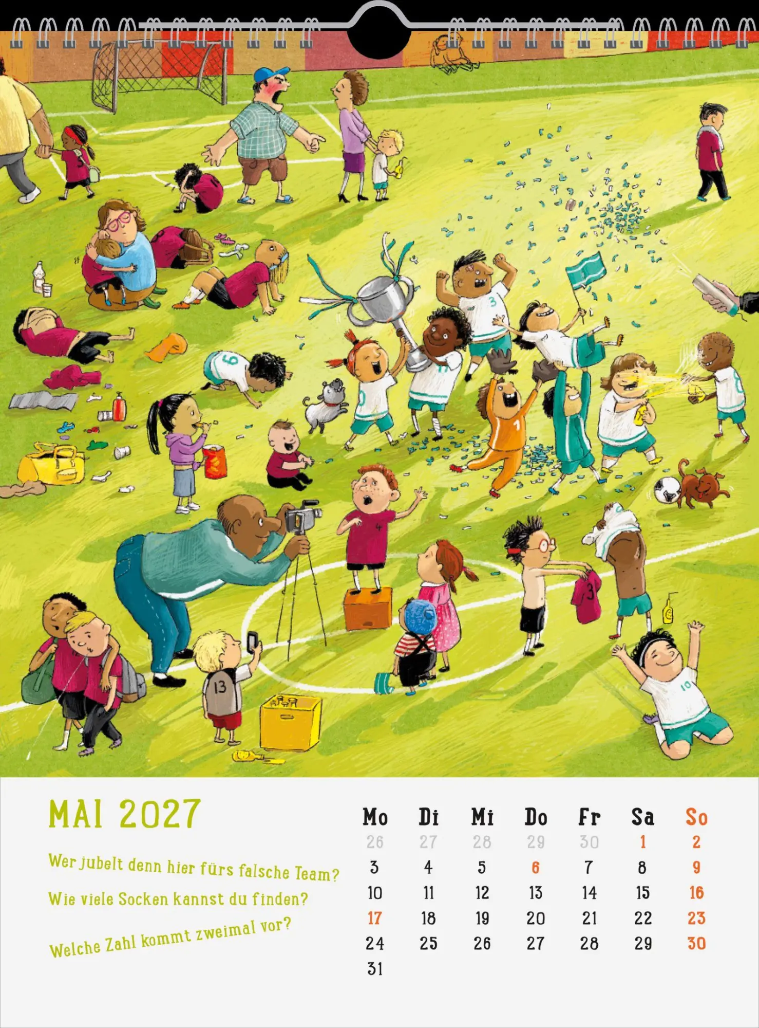 Bild: 4036442014967 | Wandkalender 2027: Mein Wimmel-Suchspaß Kinderkalender | Hafenstraße