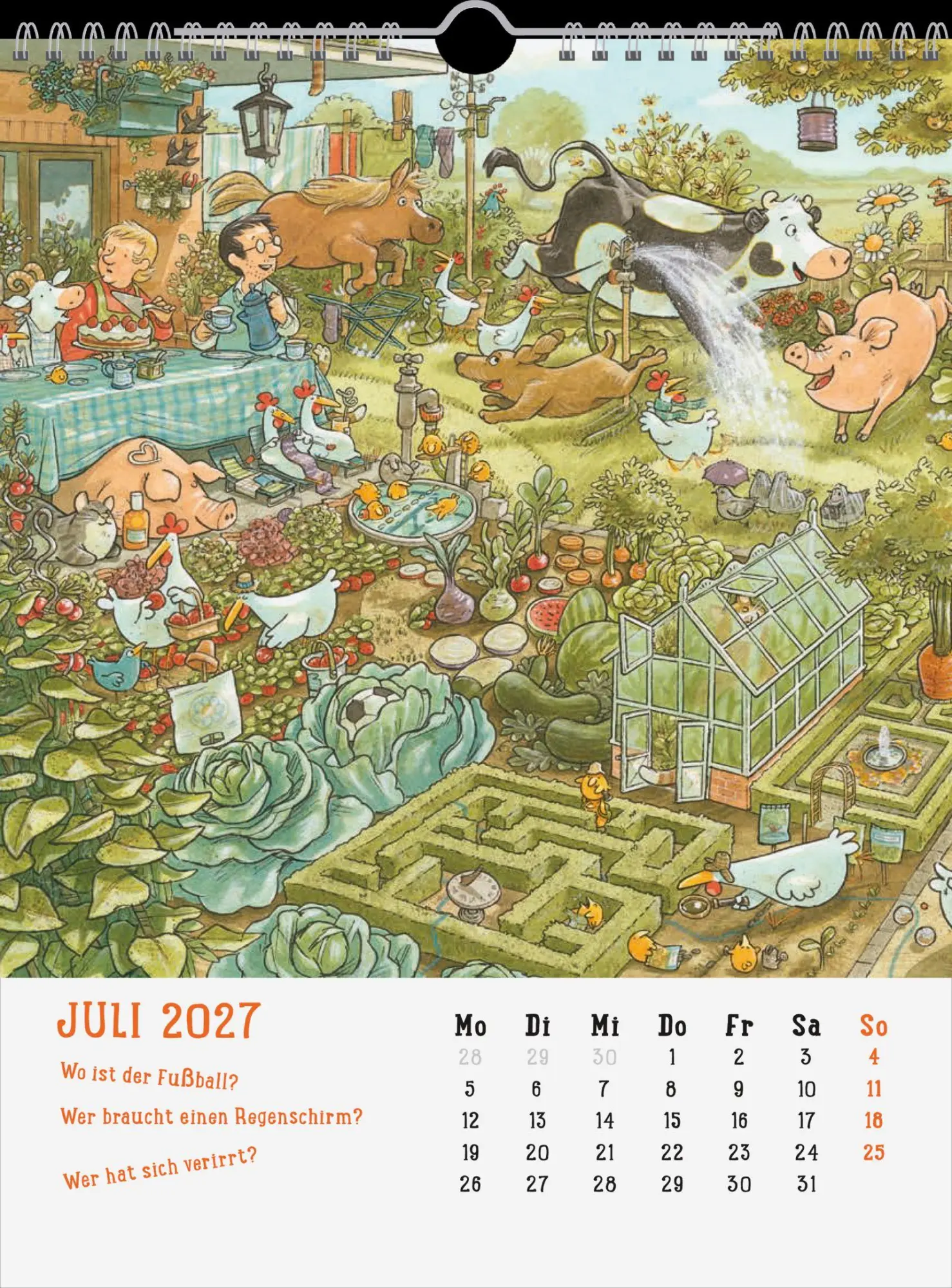 Bild: 4036442014967 | Wandkalender 2027: Mein Wimmel-Suchspaß Kinderkalender | Hafenstraße