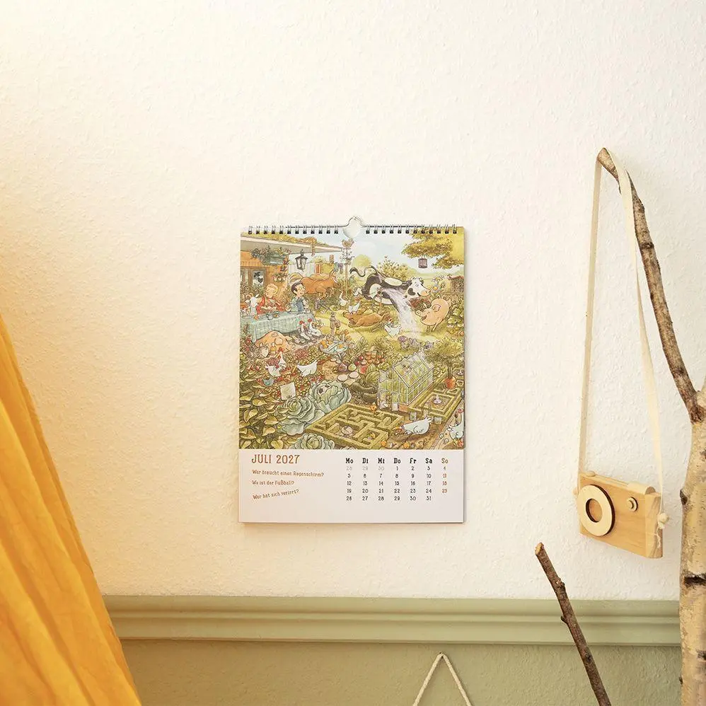 Bild: 4036442014967 | Wandkalender 2027: Mein Wimmel-Suchspaß Kinderkalender | Hafenstraße