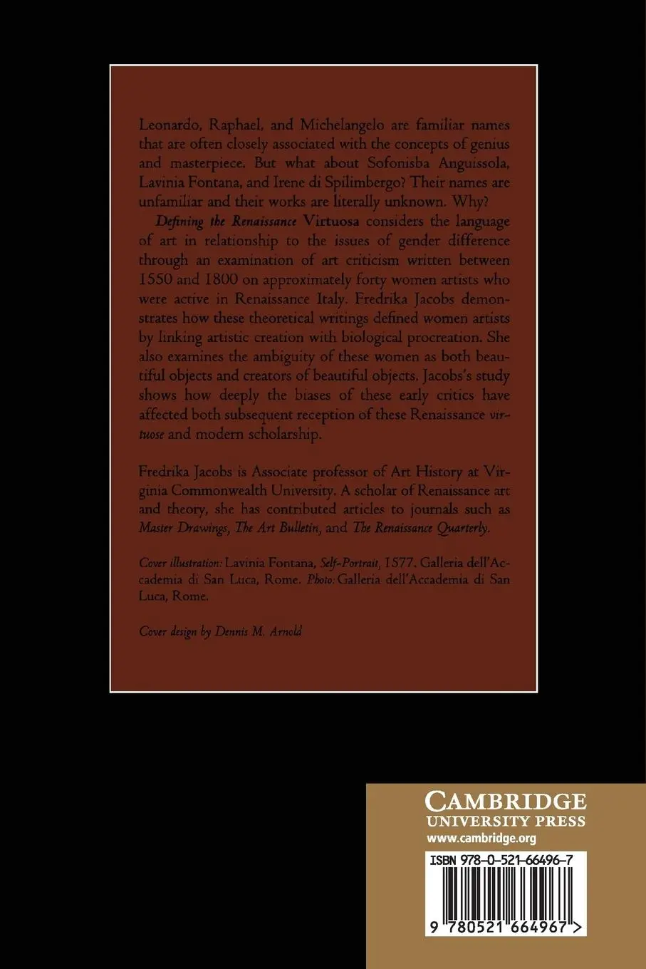 Rückseite: 9780521664967 | Defining the Renaissance 'Virtuosa' | Fredrika H. Jacobs | Taschenbuch
