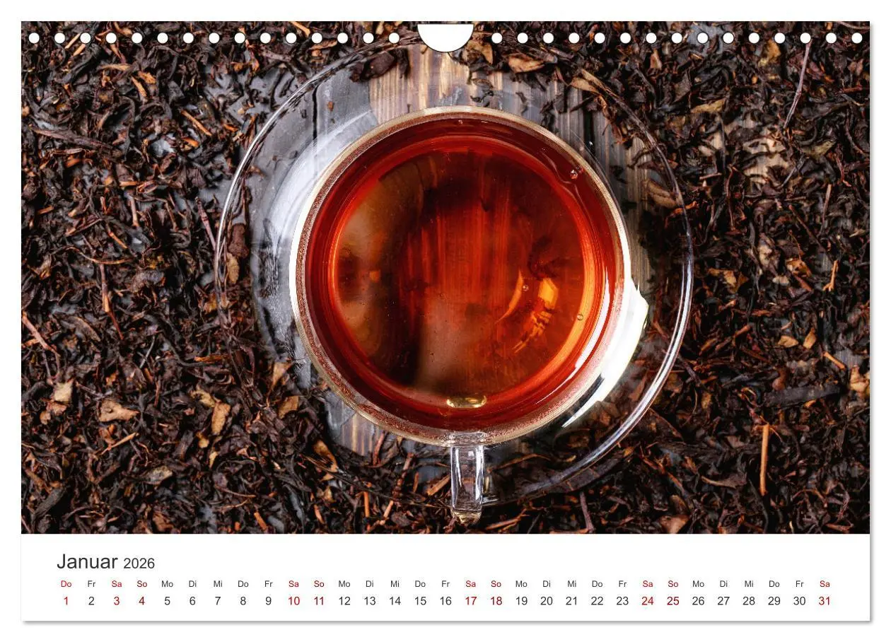 Bild: 9783457564967 | It's Tea Time (Wandkalender 2026 DIN A4 quer), CALVENDO Monatskalender