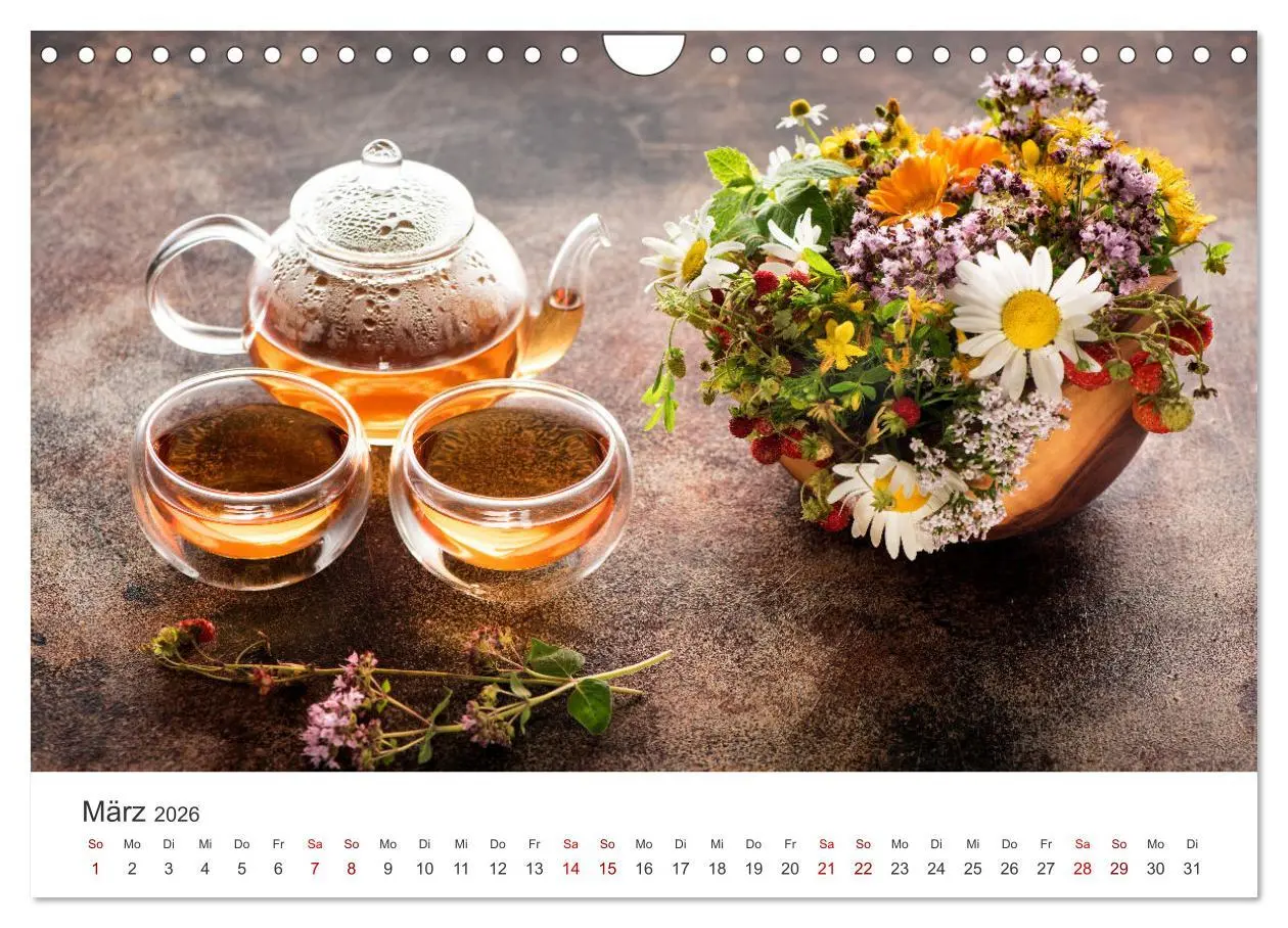 Bild: 9783457564967 | It's Tea Time (Wandkalender 2026 DIN A4 quer), CALVENDO Monatskalender