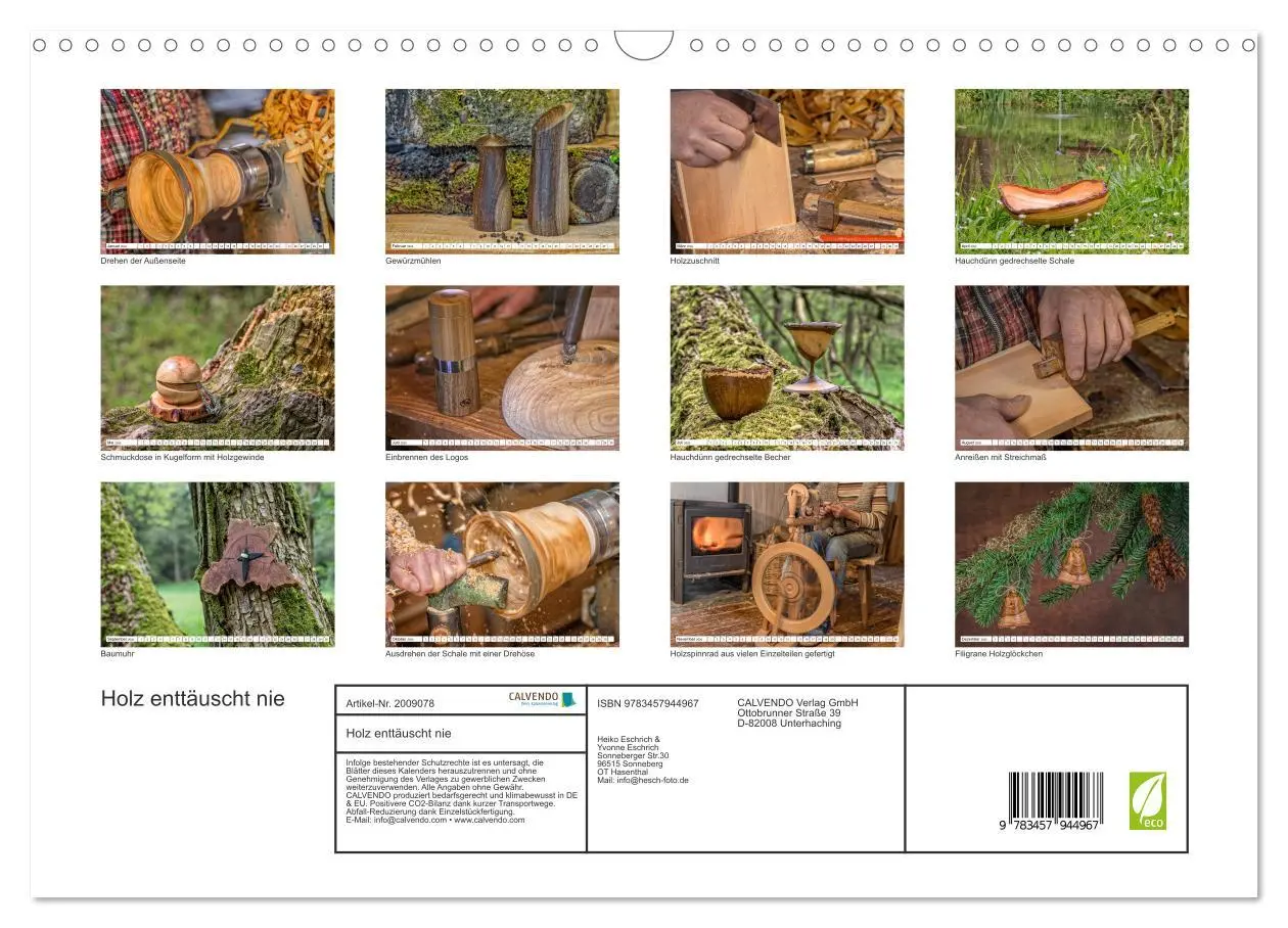 Bild: 9783457944967 | Holz enttäuscht nie (Wandkalender 2026 DIN A3 quer), CALVENDO...