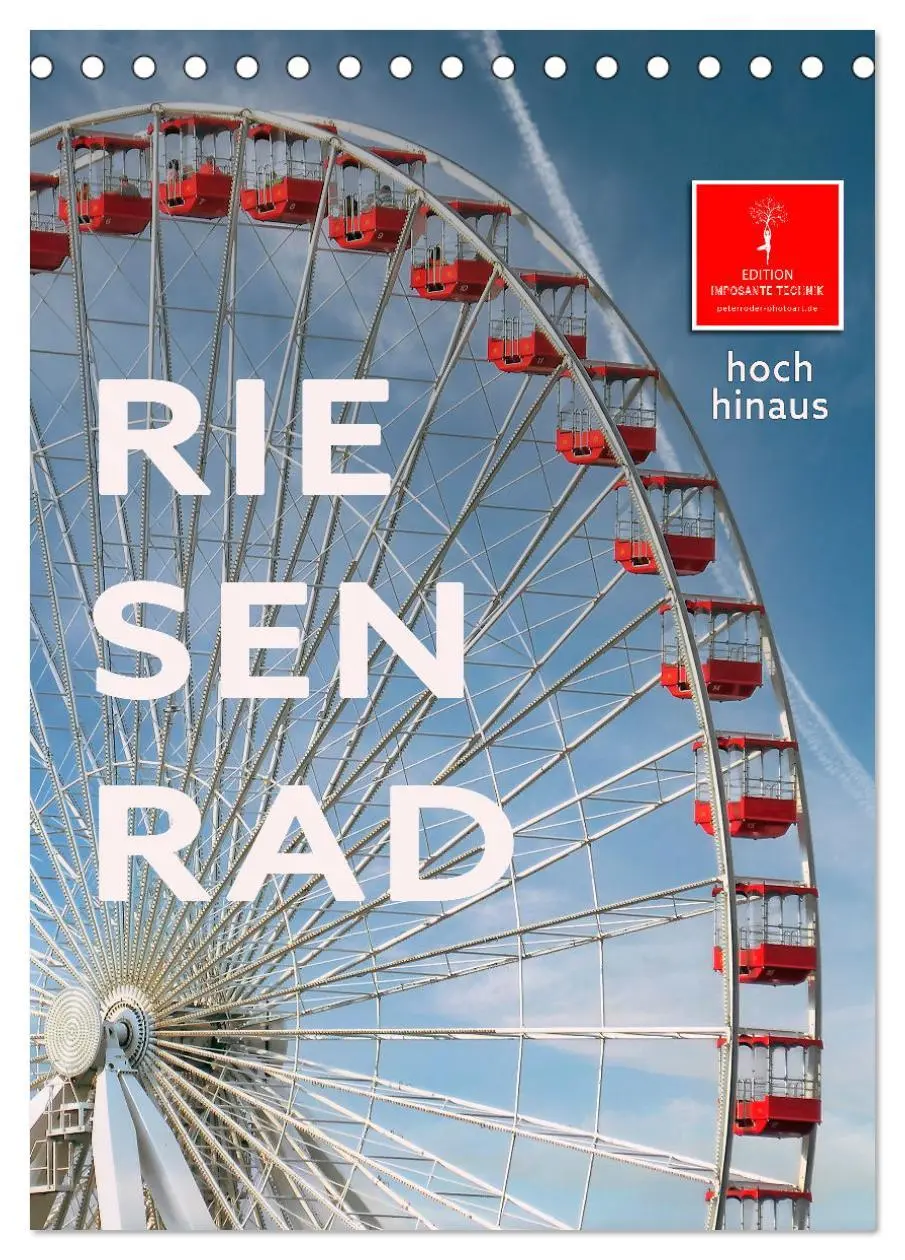 Cover: 9783516344967 | Riesenrad - hoch hinaus (Tischkalender 2026 DIN A5 hoch), CALVENDO...