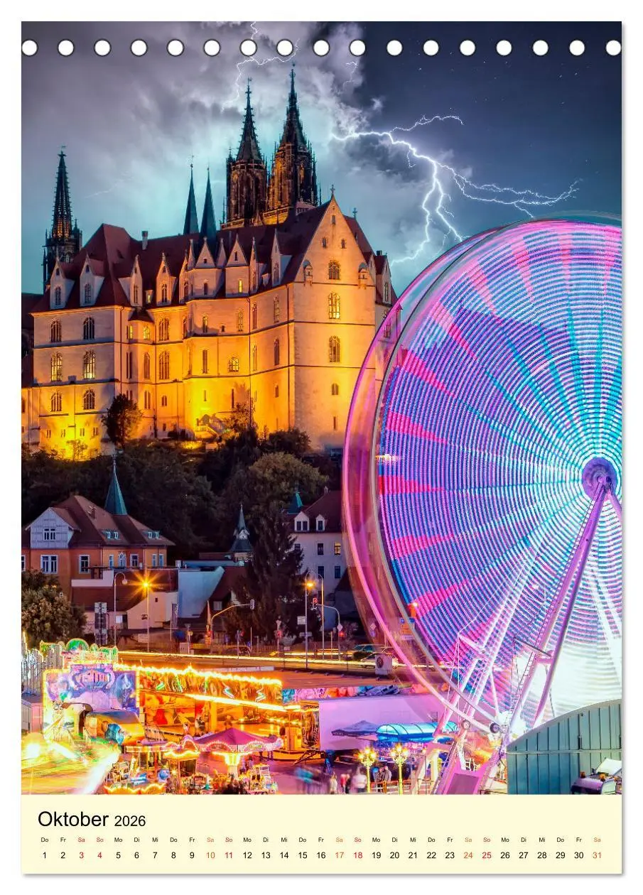 Bild: 9783516344967 | Riesenrad - hoch hinaus (Tischkalender 2026 DIN A5 hoch), CALVENDO...