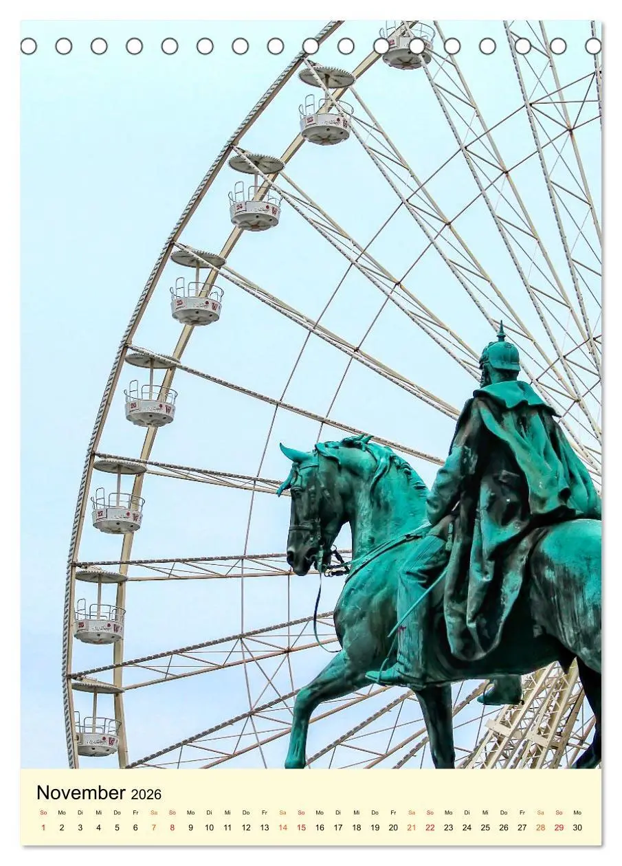 Bild: 9783516344967 | Riesenrad - hoch hinaus (Tischkalender 2026 DIN A5 hoch), CALVENDO...
