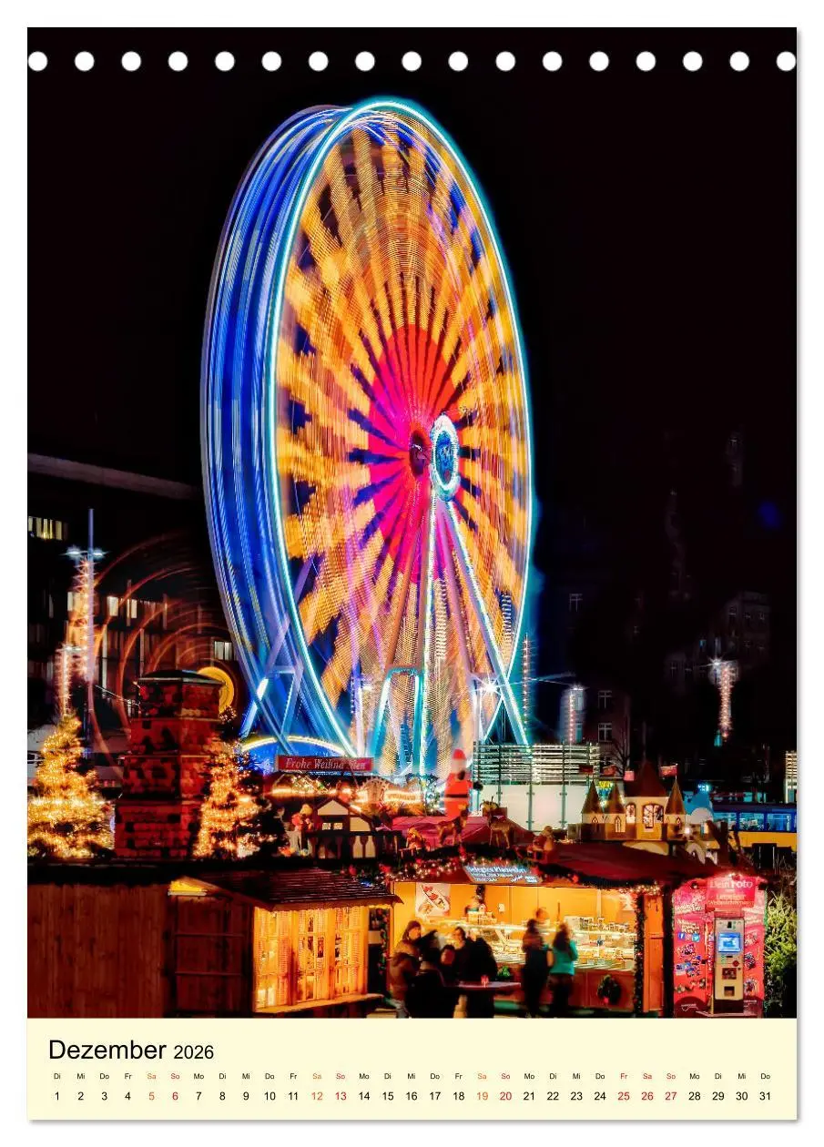 Bild: 9783516344967 | Riesenrad - hoch hinaus (Tischkalender 2026 DIN A5 hoch), CALVENDO...
