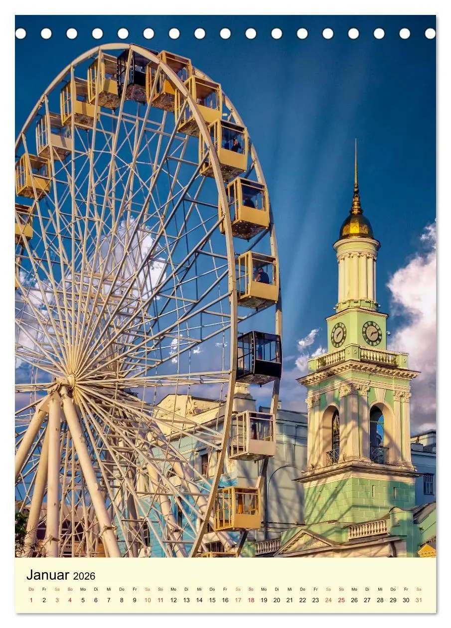 Bild: 9783516344967 | Riesenrad - hoch hinaus (Tischkalender 2026 DIN A5 hoch), CALVENDO...
