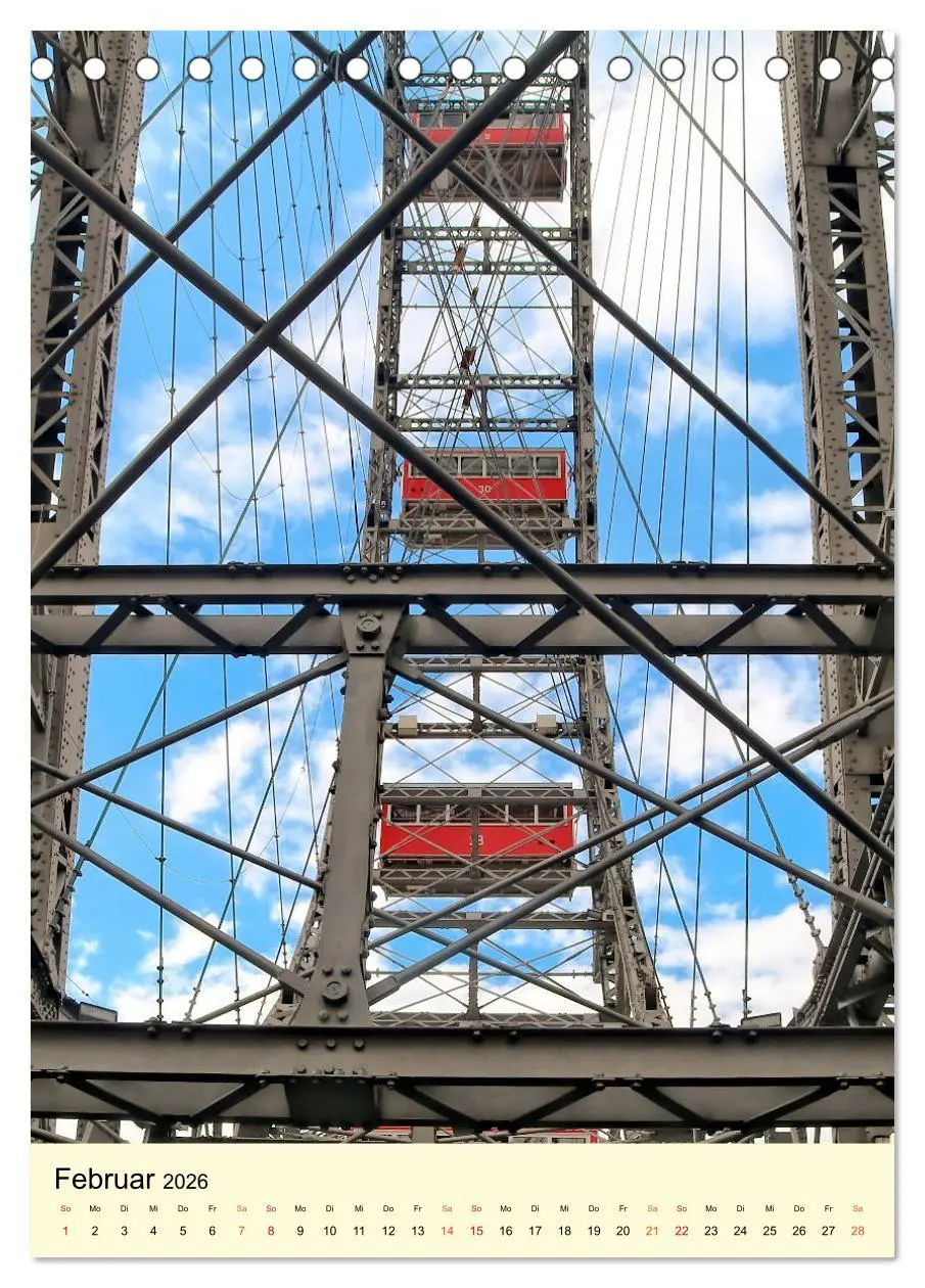 Bild: 9783516344967 | Riesenrad - hoch hinaus (Tischkalender 2026 DIN A5 hoch), CALVENDO...
