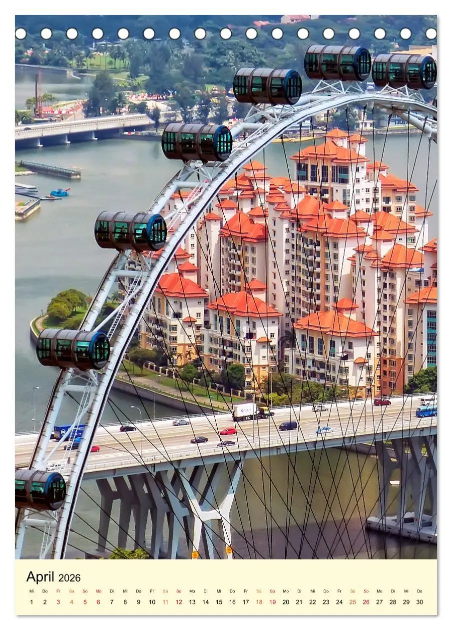 Bild: 9783516344967 | Riesenrad - hoch hinaus (Tischkalender 2026 DIN A5 hoch), CALVENDO...