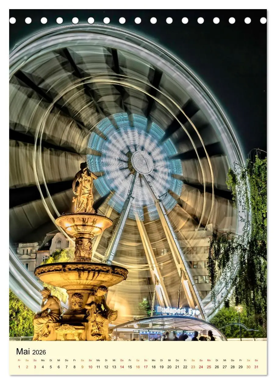 Bild: 9783516344967 | Riesenrad - hoch hinaus (Tischkalender 2026 DIN A5 hoch), CALVENDO...