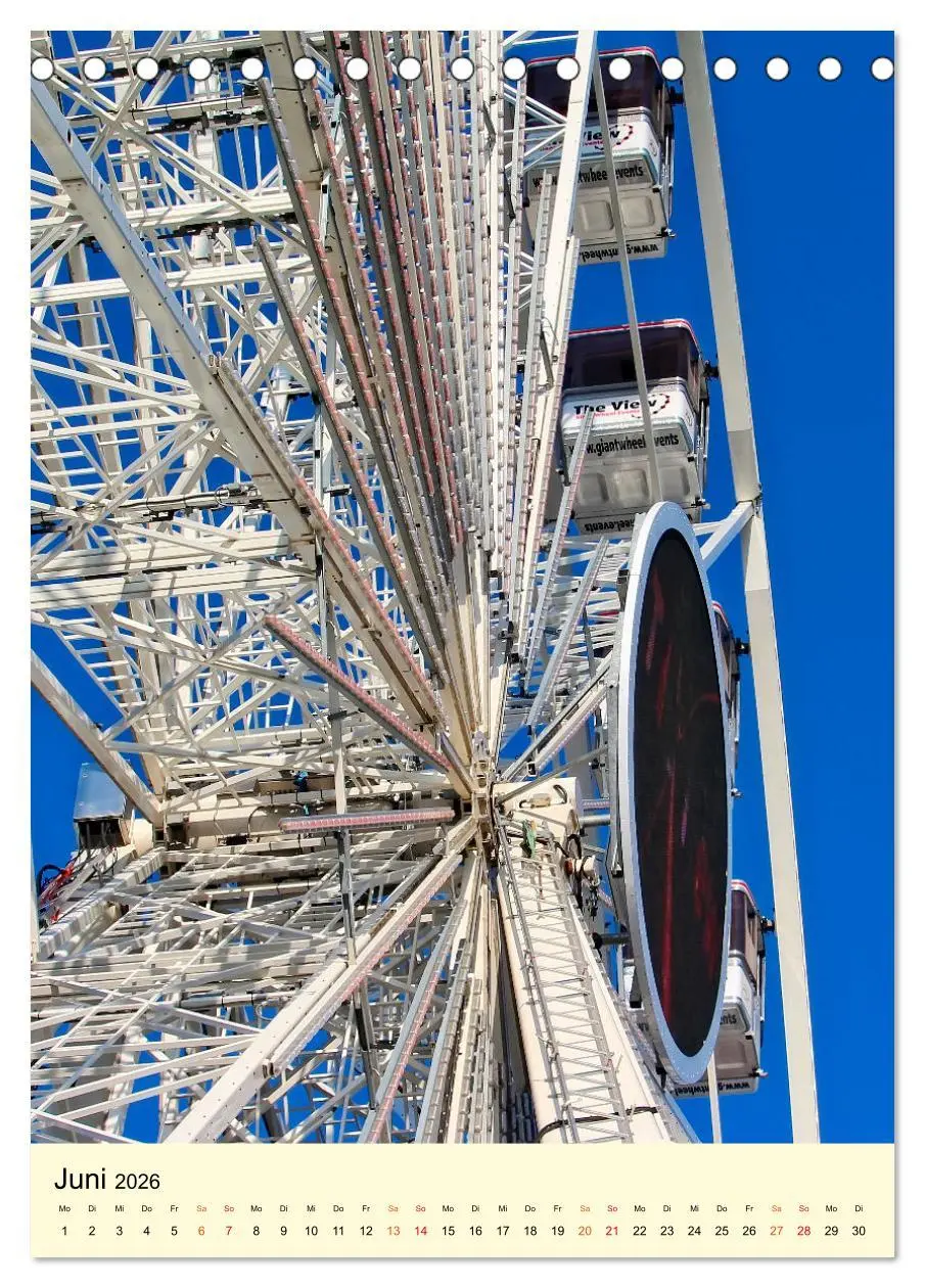 Bild: 9783516344967 | Riesenrad - hoch hinaus (Tischkalender 2026 DIN A5 hoch), CALVENDO...