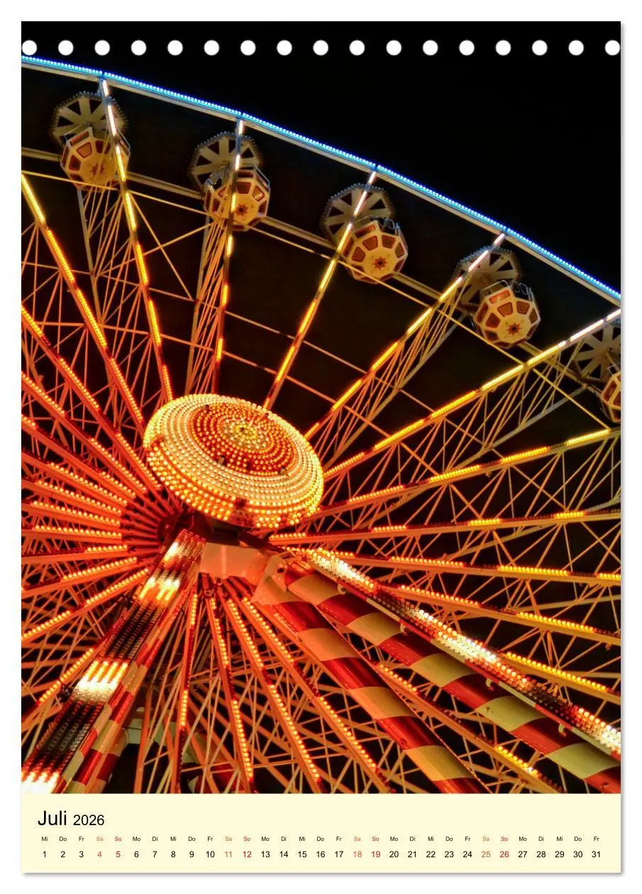 Bild: 9783516344967 | Riesenrad - hoch hinaus (Tischkalender 2026 DIN A5 hoch), CALVENDO...