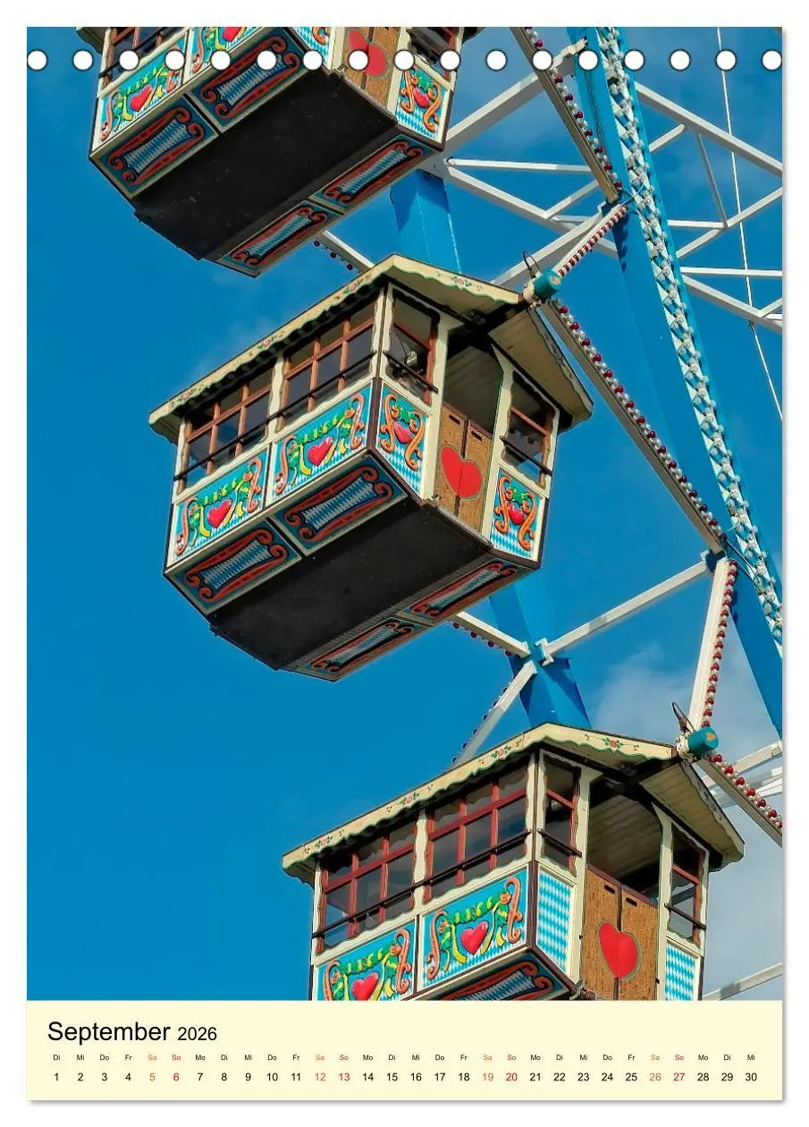 Bild: 9783516344967 | Riesenrad - hoch hinaus (Tischkalender 2026 DIN A5 hoch), CALVENDO...