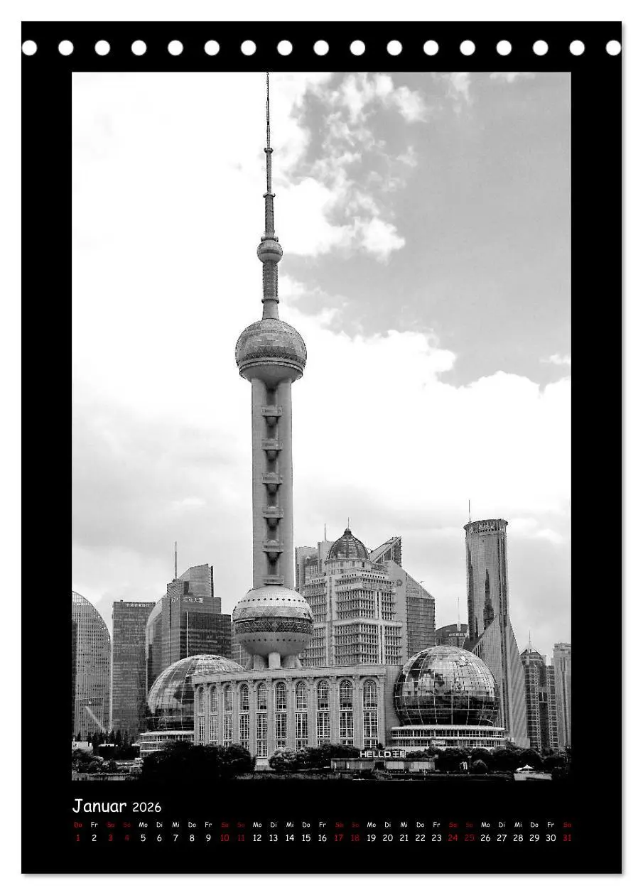 Bild: 9783516414967 | Shanghai zwischen Tradition und Business (Tischkalender 2026 DIN A5...