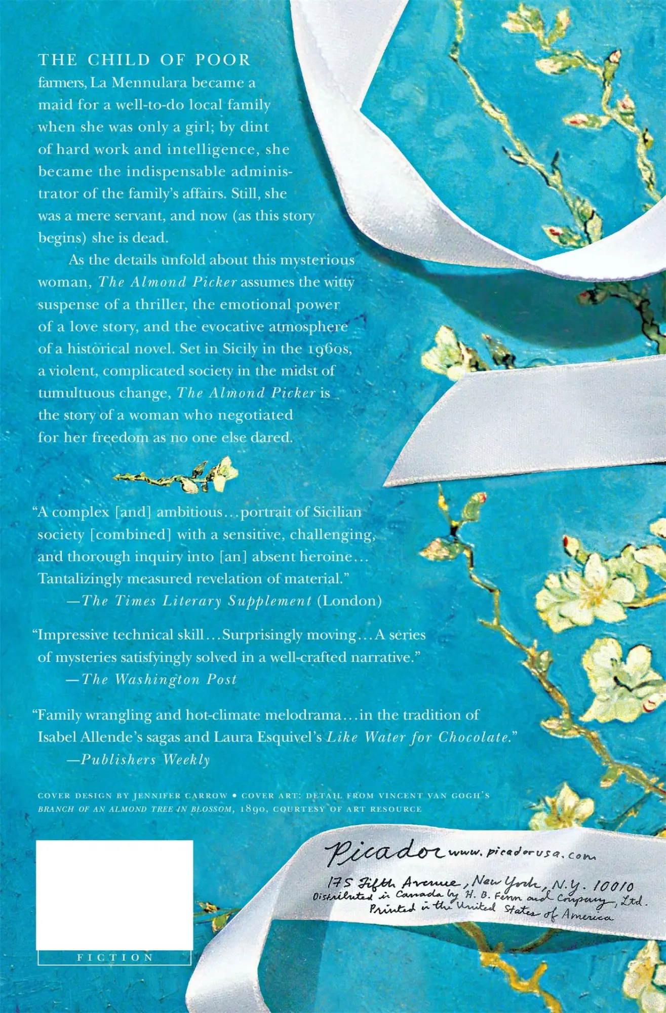 Rückseite: 9780312425067 | The Almond Picker | Simonetta Agnello Hornby | Taschenbuch | Englisch
