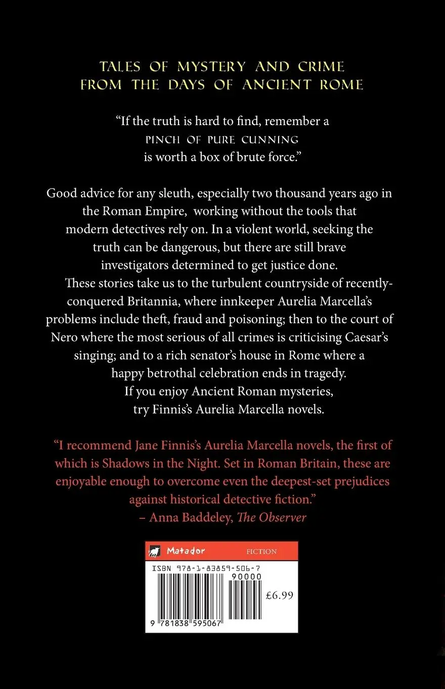 Rückseite: 9781838595067 | A Pinch of Pure Cunning | Six Mysteries from Ancient Rome | Finnis