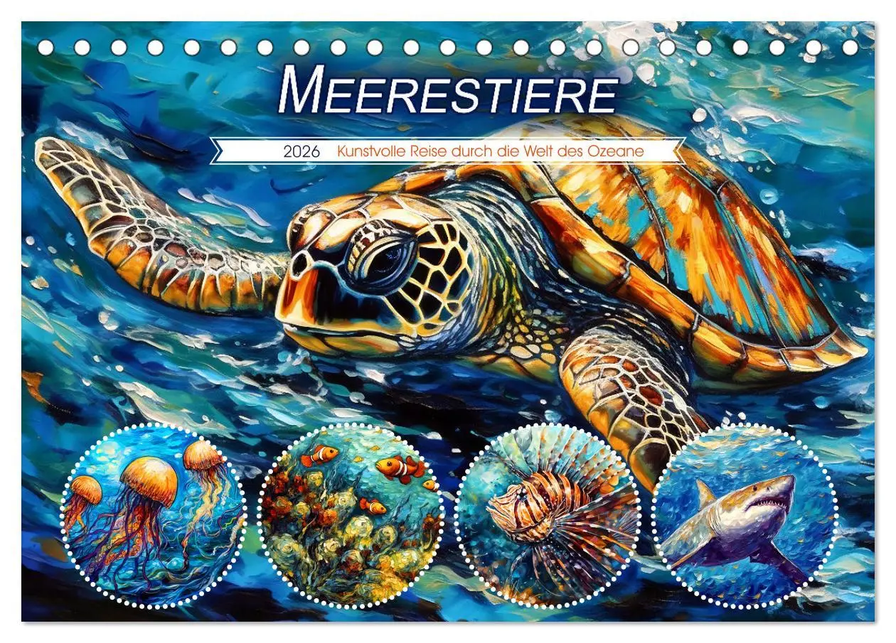Cover: 9783457525067 | Meerestiere - Kunstvolle Reise durch die Welt der Ozeane...