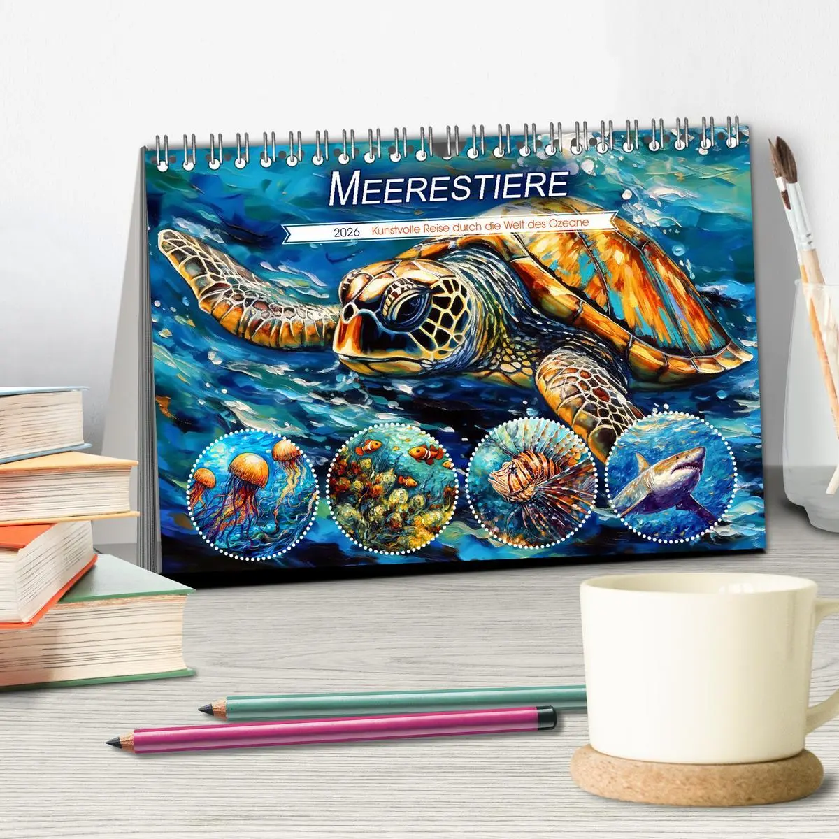 Bild: 9783457525067 | Meerestiere - Kunstvolle Reise durch die Welt der Ozeane...