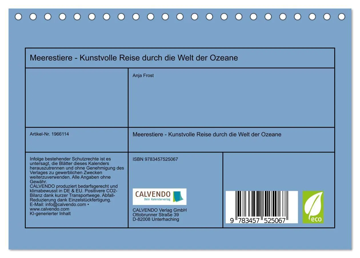 Bild: 9783457525067 | Meerestiere - Kunstvolle Reise durch die Welt der Ozeane...