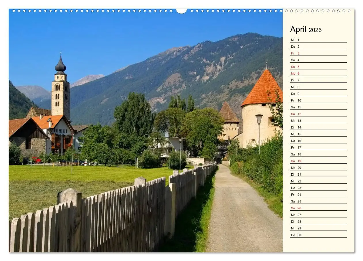 Bild: 9783457905067 | Vinschgau - Die Sonnenseite Südtirols (Wandkalender 2026 DIN A2...
