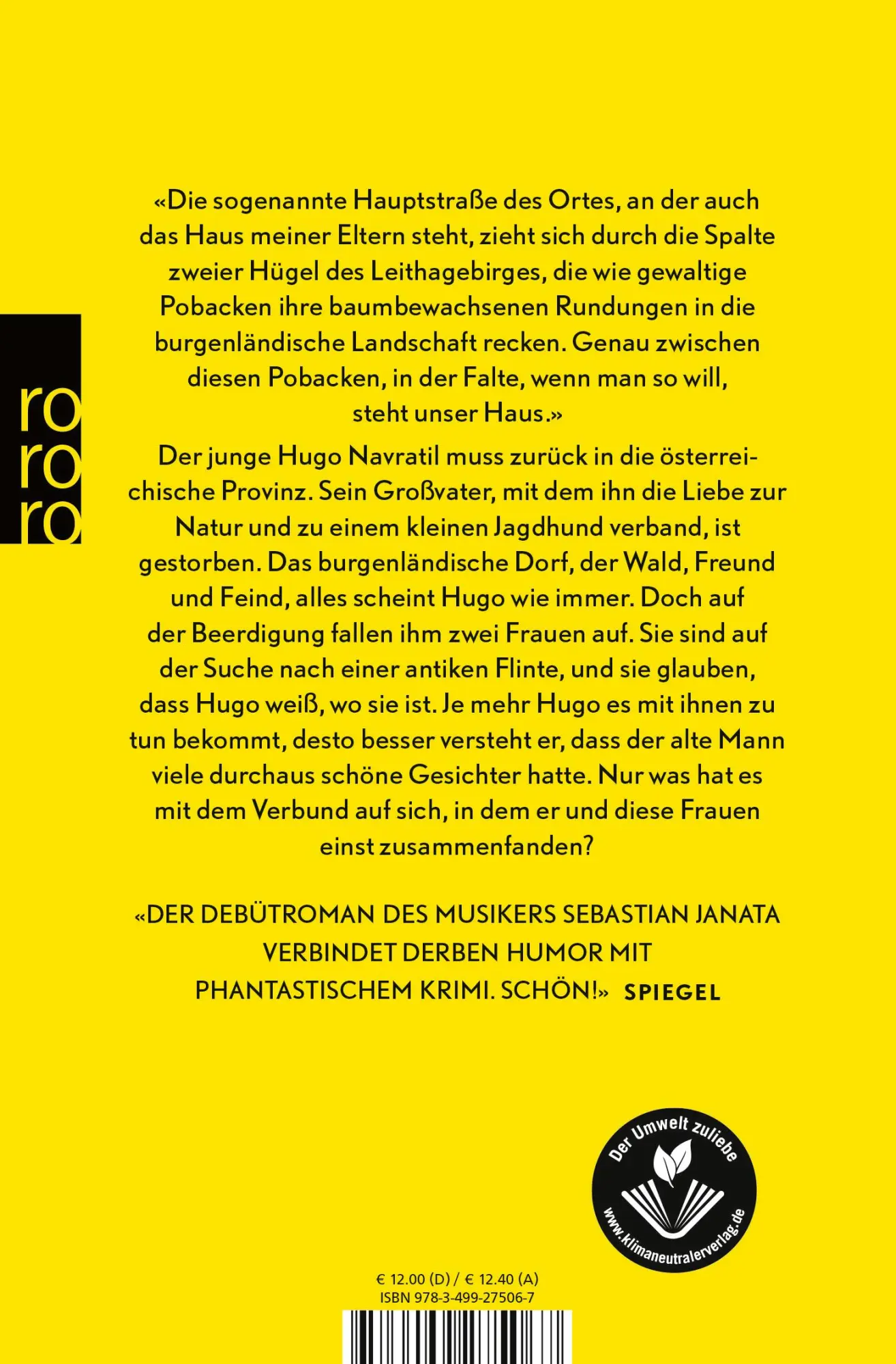Rückseite: 9783499275067 | Die Ambassadorin | Roman | Sebastian Janata | Taschenbuch | 320 S.