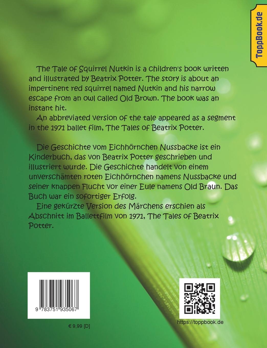 Rückseite: 9783751935067 | Die Geschichte des Eichhörnchens Nussbacke | Beatrix Potter (u. a.)