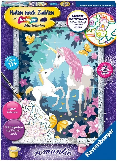 Cover: 4005556285167 | Ravensburger Malen nach Zahlen 28516 - Einhornmagie - Kinder ab 11...
