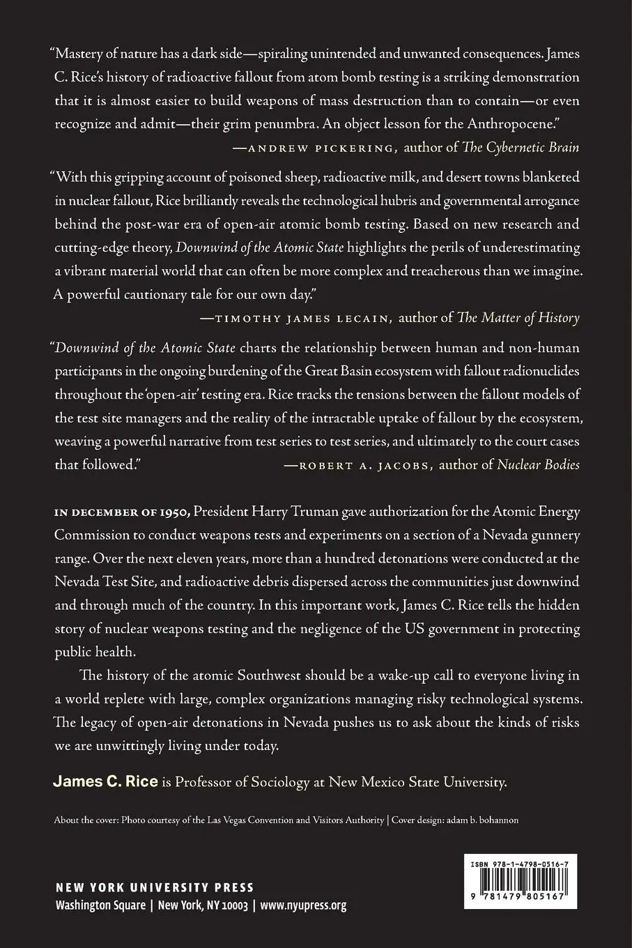 Rückseite: 9781479805167 | Downwind of the Atomic State | James C Rice | Taschenbuch | Englisch