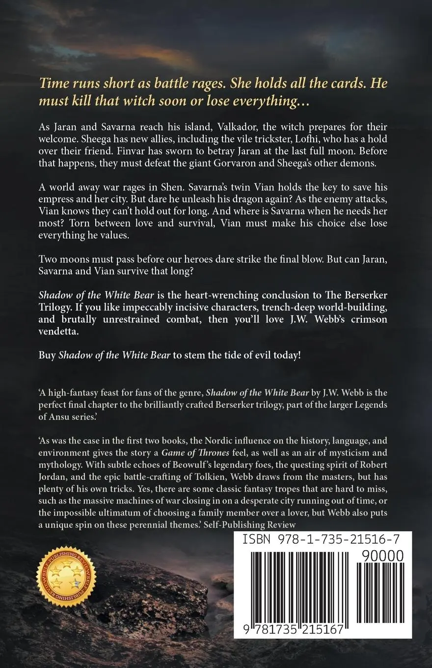 Rückseite: 9781735215167 | Shadow of the White Bear | J. W. Webb | Taschenbuch | Englisch | 2023