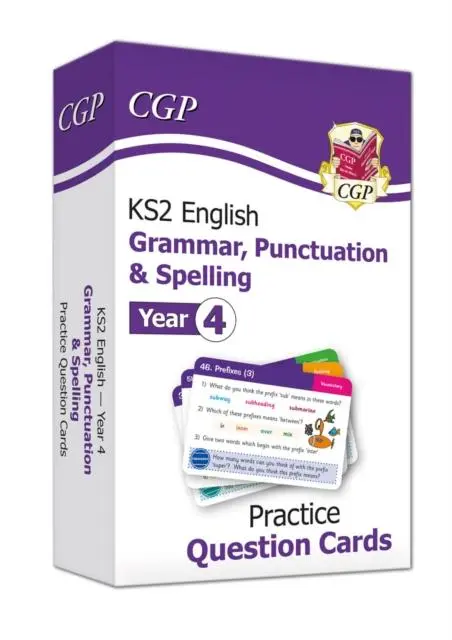 Cover: 9781789085167 | KS2 English Year 4 Practice Question Cards: Grammar, Punctuation &amp;...