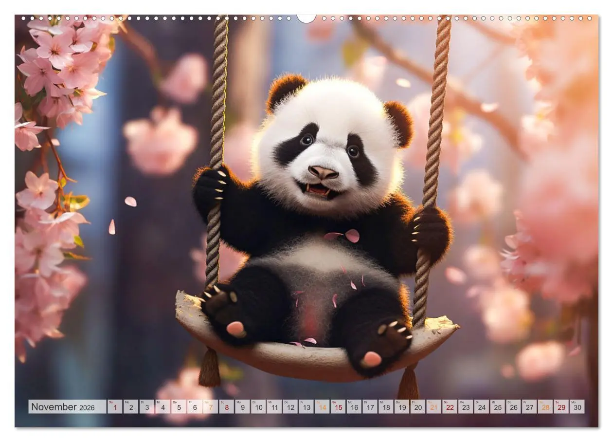 Bild: 9783457515167 | Die Abenteuer des kleinen Panda (Wandkalender 2026 DIN A2 quer),...
