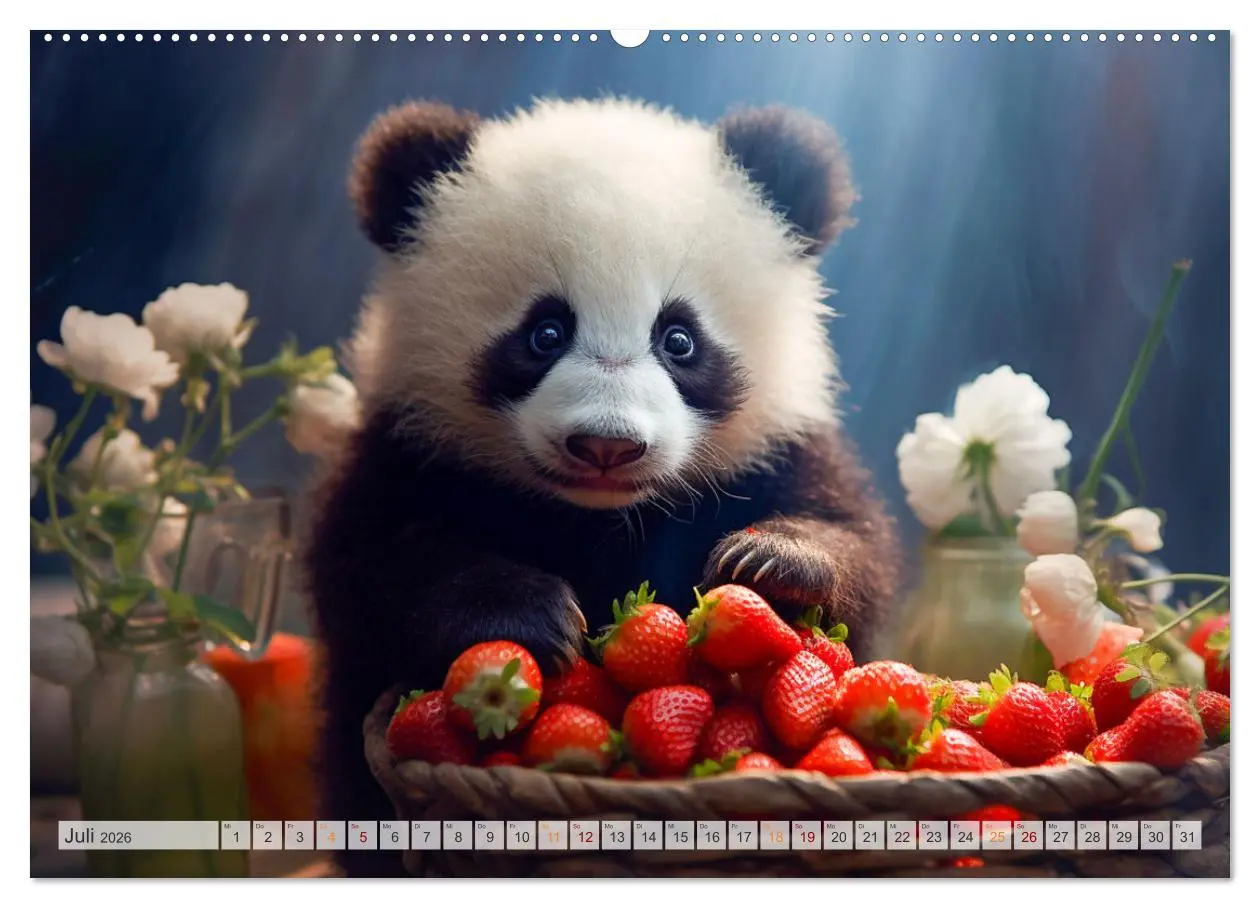 Bild: 9783457515167 | Die Abenteuer des kleinen Panda (Wandkalender 2026 DIN A2 quer),...