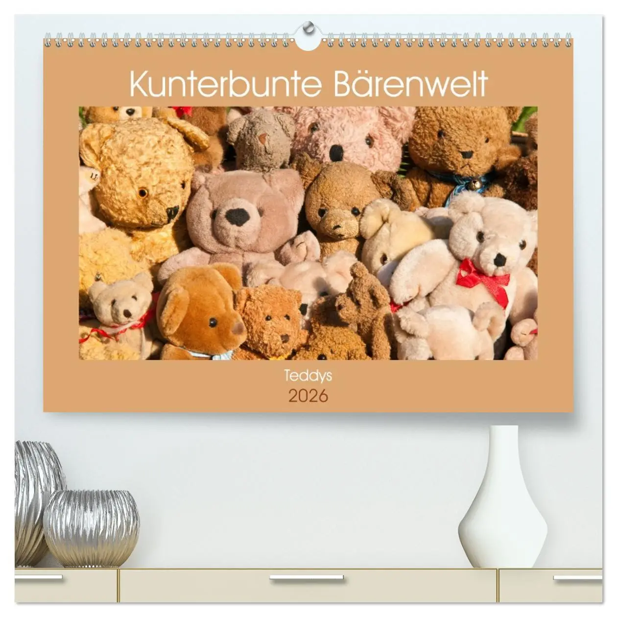 Cover: 9783457755167 | Kunterbunte Bärenwelt - Teddys (hochwertiger Premium Wandkalender...