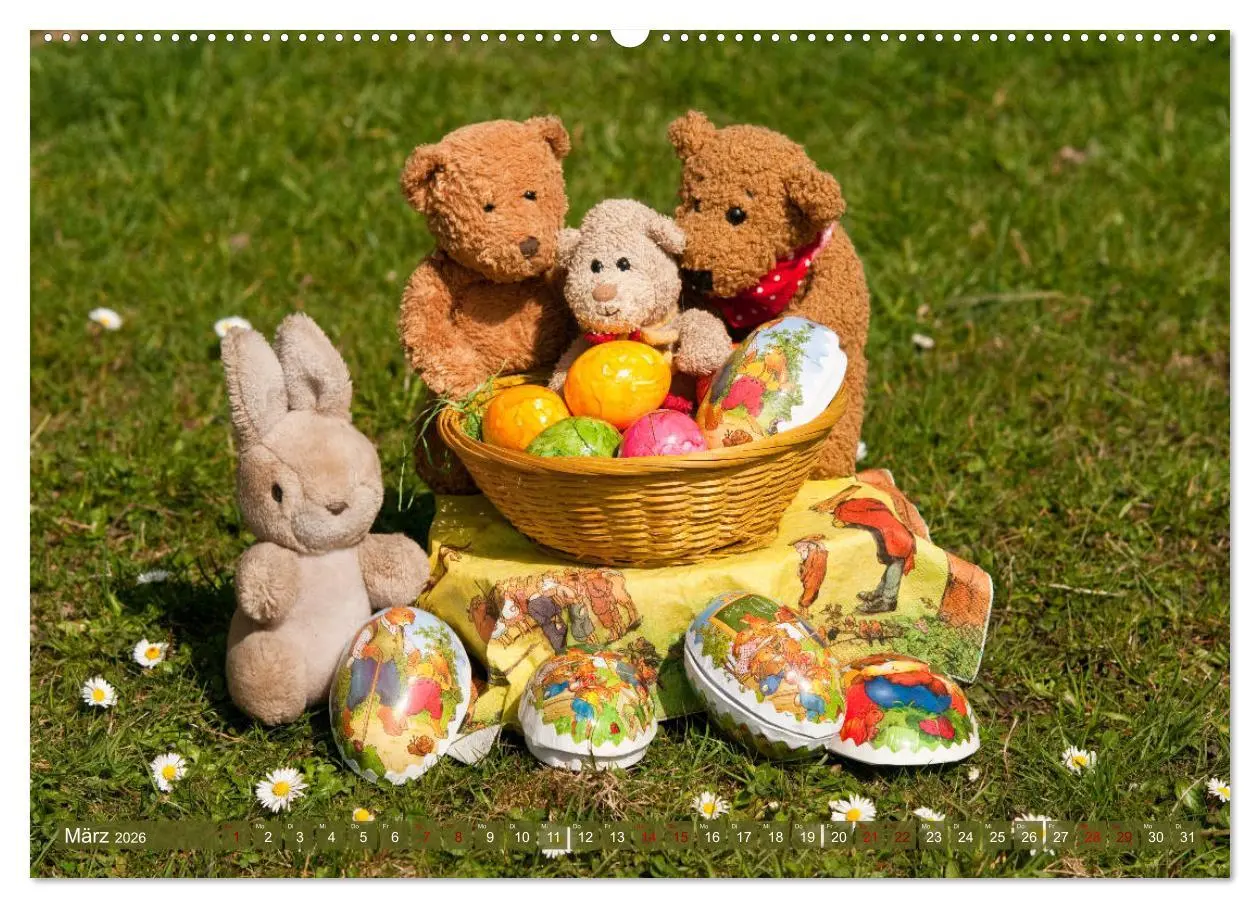 Bild: 9783457755167 | Kunterbunte Bärenwelt - Teddys (hochwertiger Premium Wandkalender...
