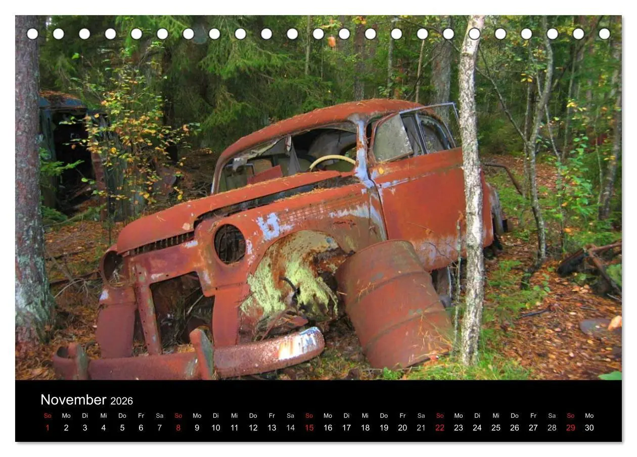 Bild: 9783516155167 | Schrottautos im Kyrkö Mosse (Tischkalender 2026 DIN A5 quer),...